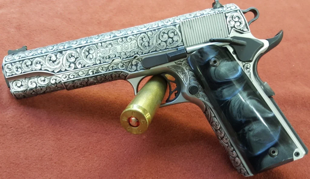Custom gun engraving by Gus's Guns 3