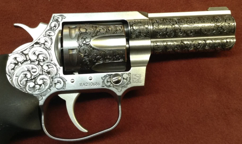 Custom gun engraving by Gus's Guns 12